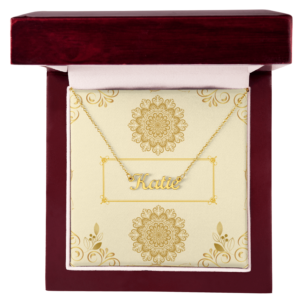 Personalized Perfection: Your Name, Your Style - Custom Name Necklace in Gift Box (with light option )