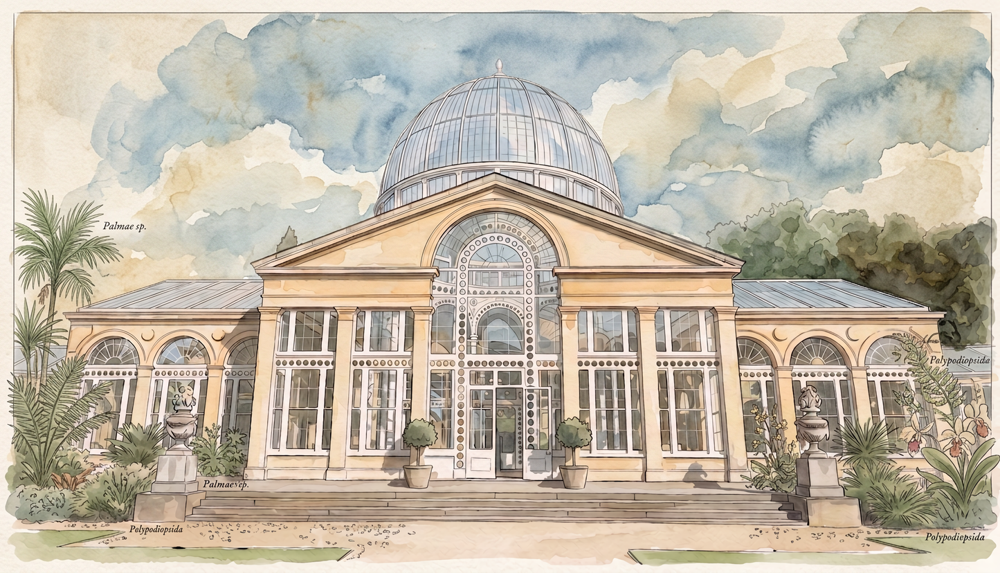 Personalised Wedding Venue Line Art Watercolour Portrait