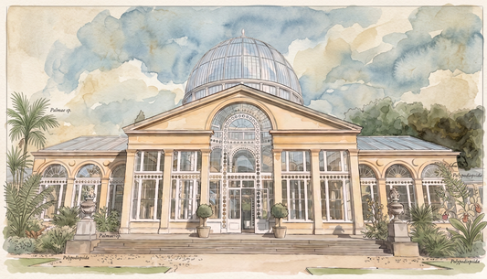 Personalised Wedding Venue Line Art Watercolour Portrait